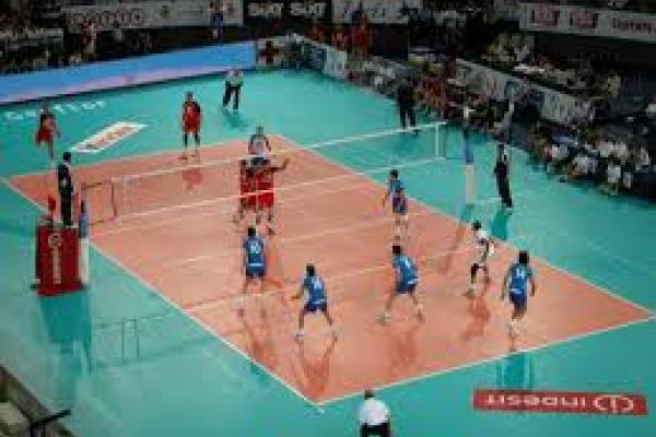 Partido de vóleibol.