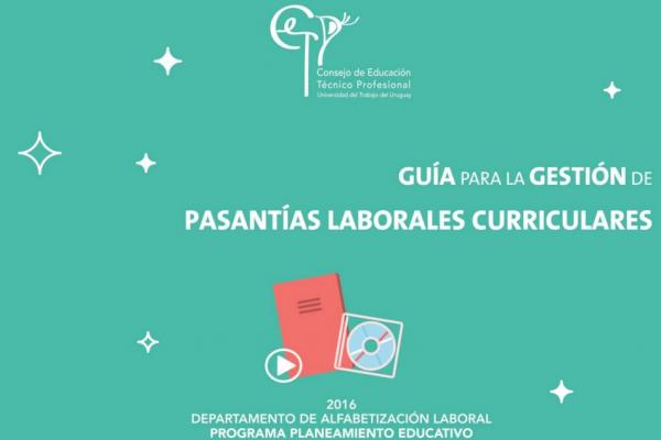tapa de Guía Pasantías laborales curriculares