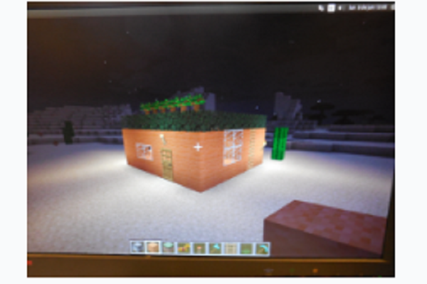 contrucción con Minecraft 