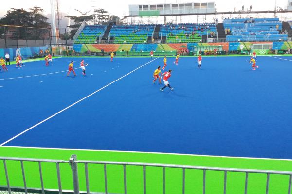 Partido de Hockey sobre césped.