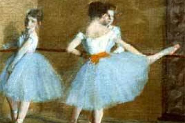 Bailarinas de ballet (detalle de un cuadro de E. Degas)