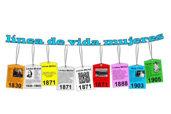 ilustración de varias tarjetas colgadas de una cuerda