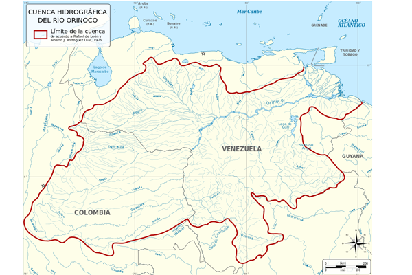 Imagen de la cuenca del orinoco