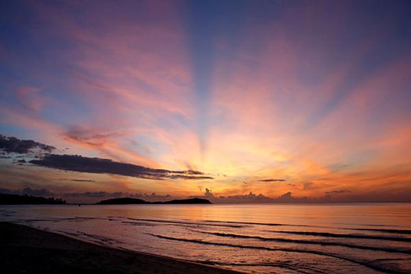 foto de un amanecer en Tailandia