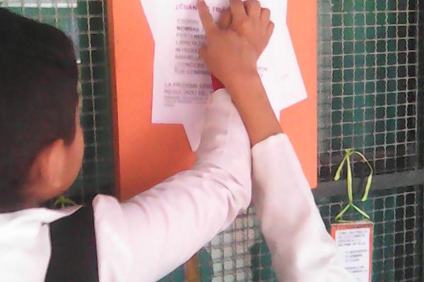 Niños enfrentando uno de los desafíos
