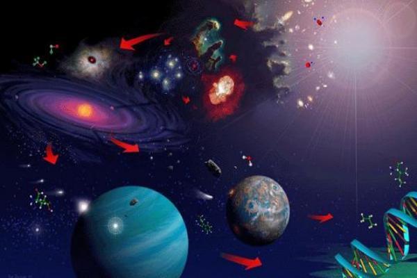 imagen artística de origen de la vida