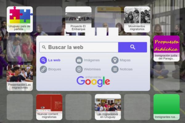 Imagen del agrupamiento de recursos en Symbaloo