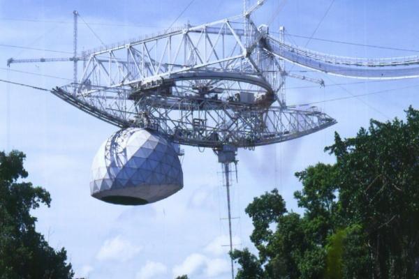 Parte de las instalaciones de la antena de Arecibo