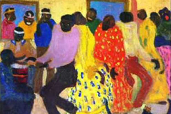 Personas bailando. Carnaval