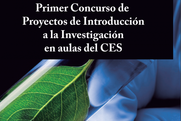 Carátula del primer libro, contiene su título y una imagen de un tubo de ensayo.