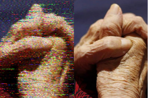 manos de abuela luego de actividad Opticks