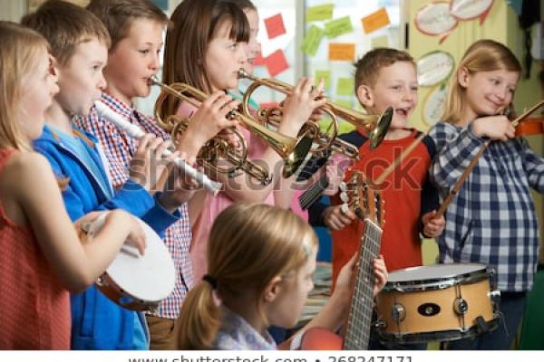 grupo instrumental de niños