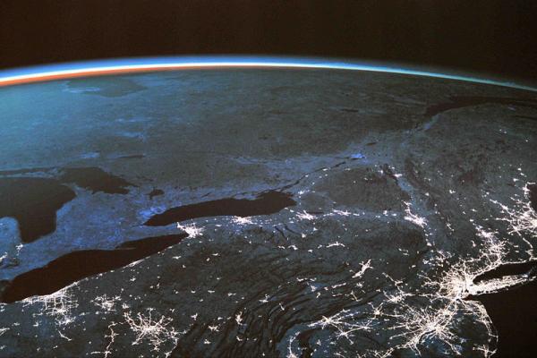 imagen de la Tierra desde el espacio