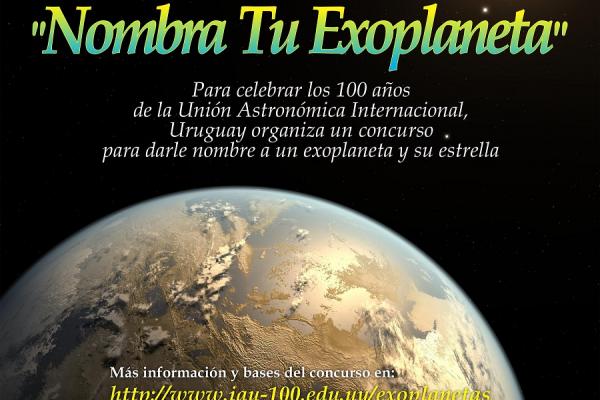 afiche oficial de actividad Nombra un exoplaneta