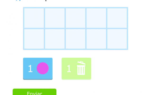 Tablero con fichas interactivas