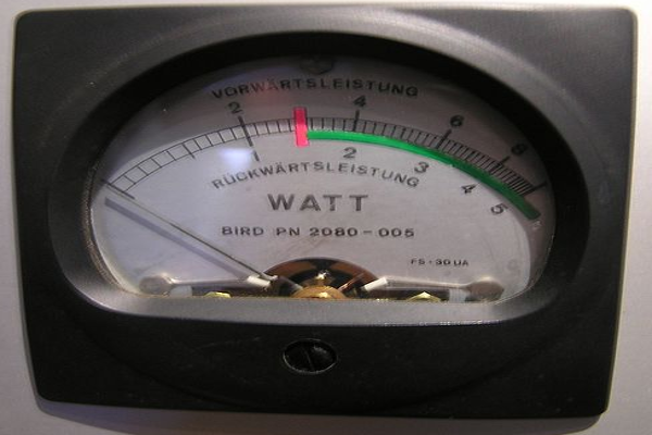 Imagen del instrumento para medir potencia eléctrica.