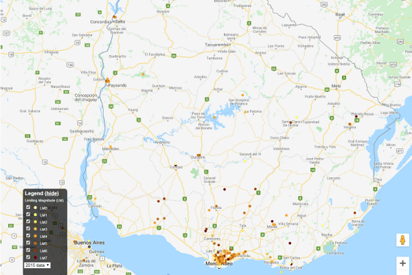 miniatura de mapa de Uruguay