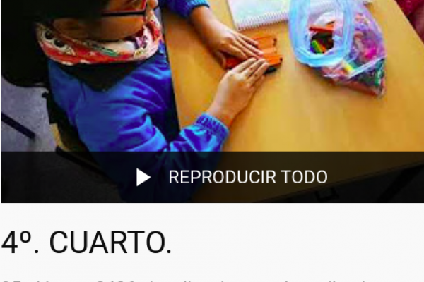 Portada de la lista de reproducción de videos de cuarto grado.