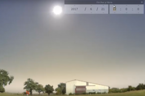El Sol presenta un movimiento aparente en el cielo
