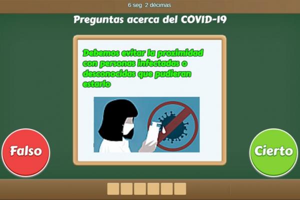 Portada del juego sobre CoVid-19