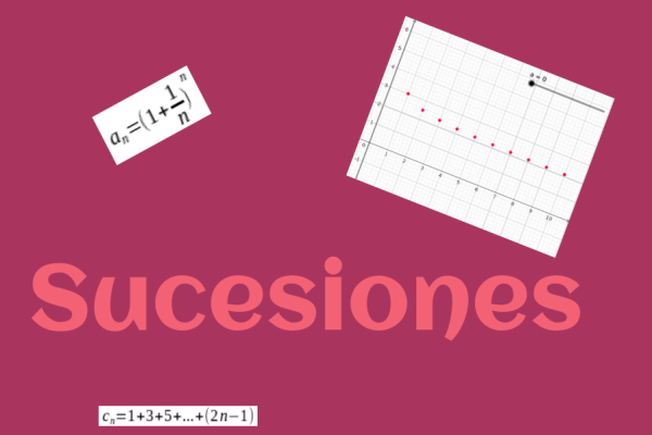 Contiene una etiqueta con la leyenda "Sucesiones" y algunas imágenes expresiones analíticas de sucesiones.