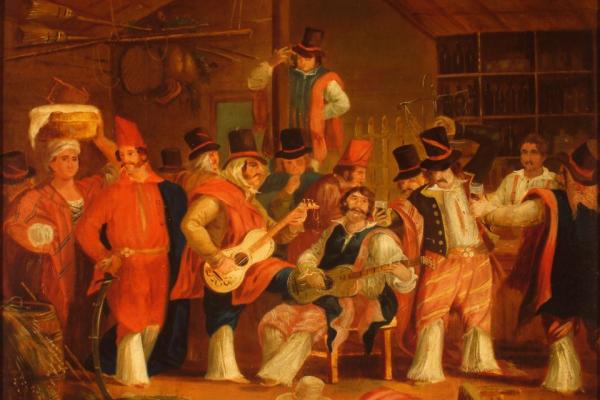 "Payada en una pulpería" de Carlos Morel