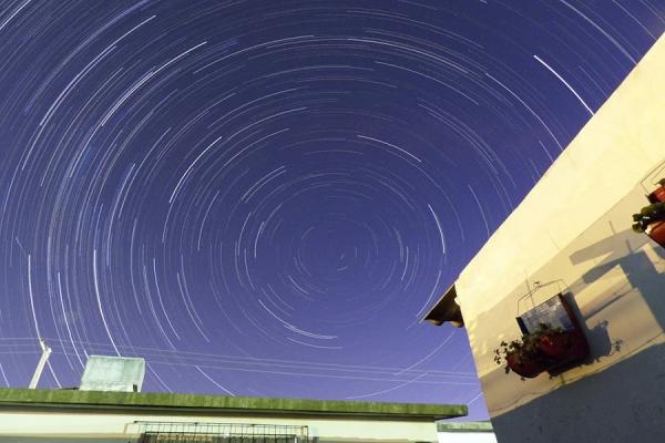 movimiento aparente del cielo estrellado