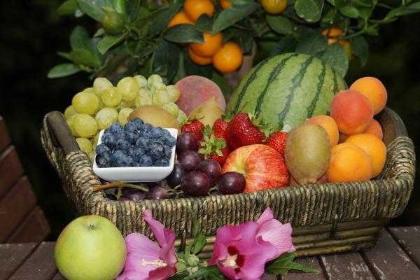 Frutas. Imagen libre de derechos de autor.