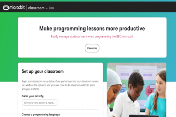 Portada sitio Micro:bit Classroom https://classroom.microbit.org/