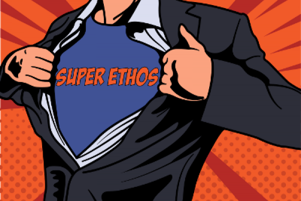 Remera inscripción "Super ethos"