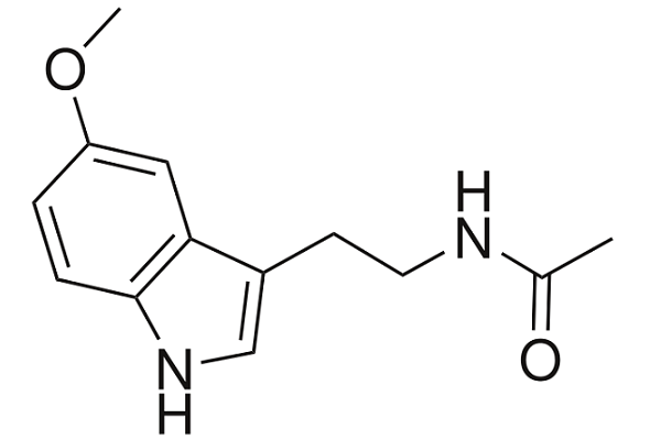 Estructura química de la melatonina