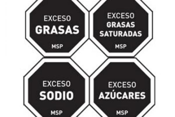 octógonos utilizados para el etiquetado 2021