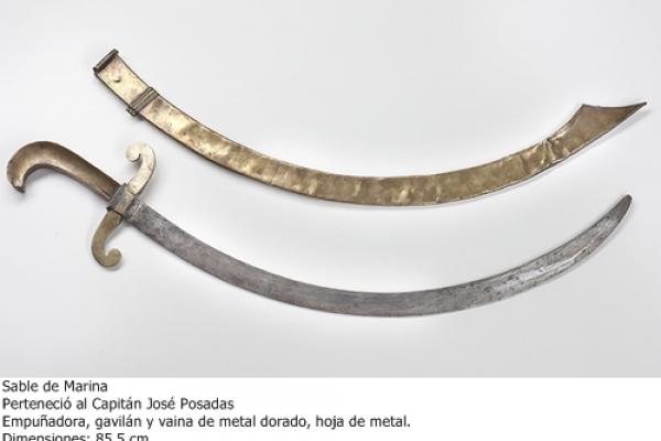Sable del Comandante General José Posadas que fue entregado a Gral. Artigas después de la Battalla de las Piedras.