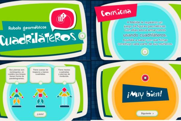 obots geométricos: cuadriláteros