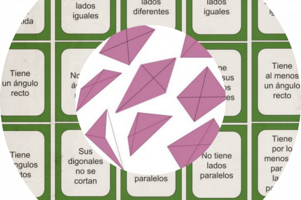 Imagen con figuras y cartas para el juego