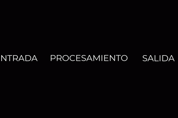 Representación del proceso de información en el cual se codifican los datos de ingreso a un computador para su procesamiento.