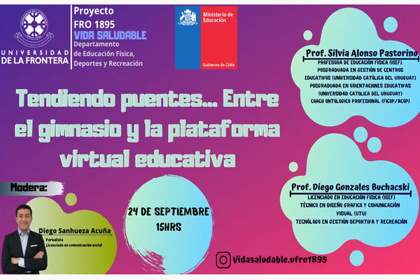 Flyer de charla tendiendo puentes