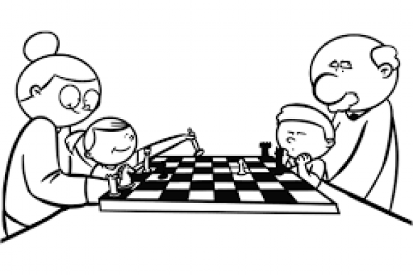 familia jugando