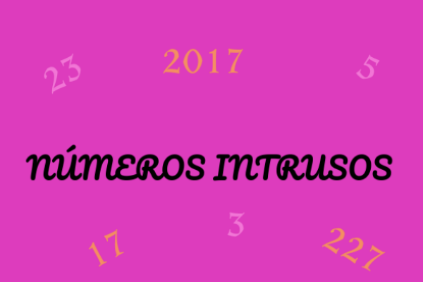 Contiene una leyenda: ¨Números intrusos