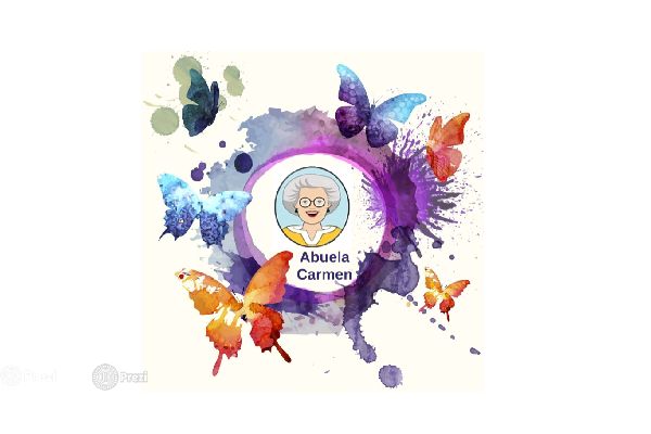 Dibujo que representa a la abuela Carmen