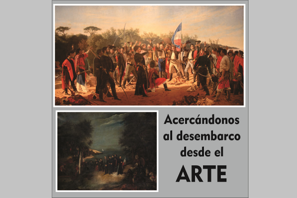 Composición de imágenes sobre el Desembarco de los Treinta y Tres Orientales