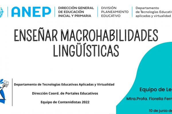 Presentación: Enseñar Macrohabilidades lingüísticas