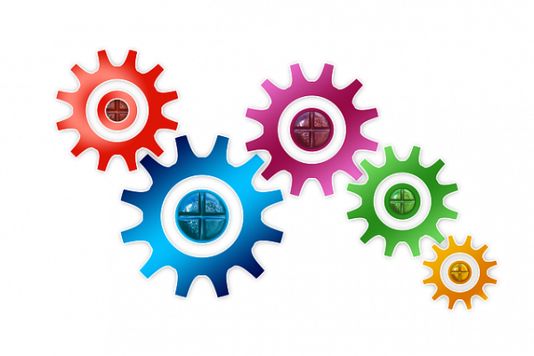 Engranajes de colores