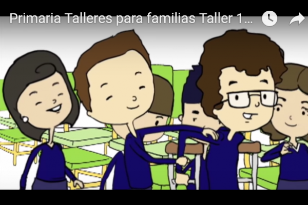 Una de las imagenes del video dónde los compañeros ayudan a su compañero.