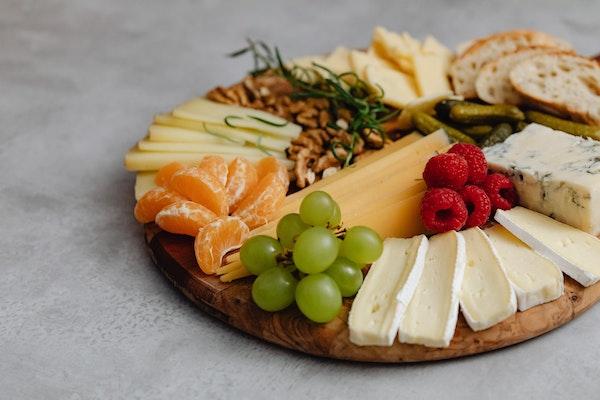 Conjunto de alimentos saludables