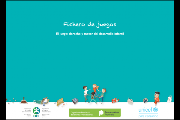 Portada del Fichero de juegos. El juego: derecho y motor del desarrollo infantil