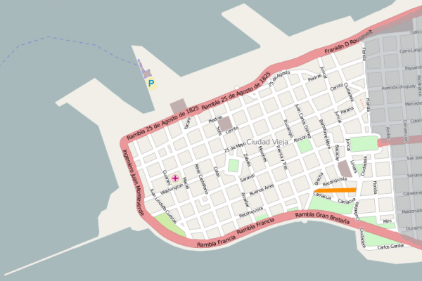 Mapa del trazado de la Antigua calle Yerbal