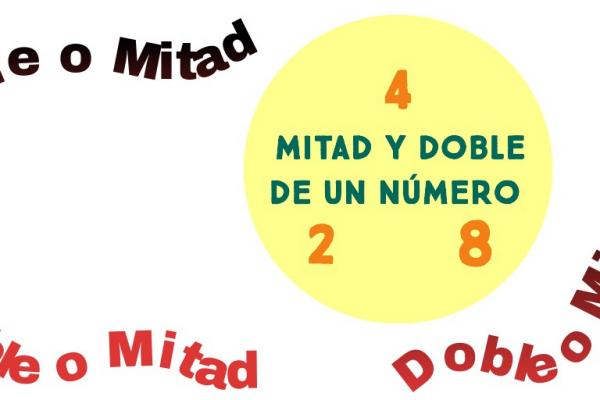 doble o mitad ilustrativo