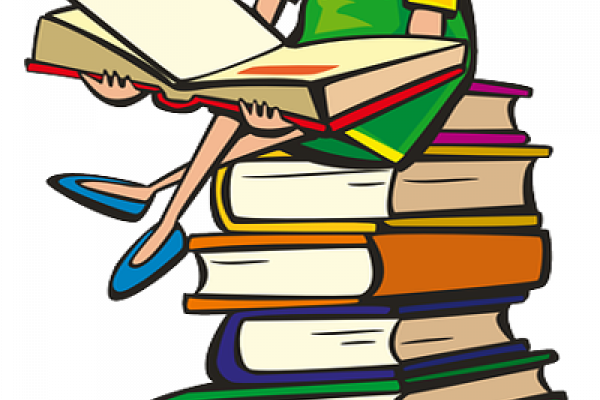 Niña y libros