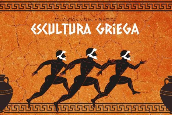representación de figura humana y jarrón típicos de decoración griega